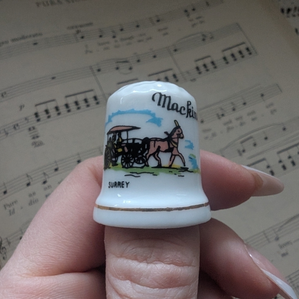 Vintage Mackinac Island Thimble